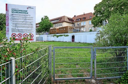 Die Wilhelmschule in der Ditzinger Ortsmitte liegt am östlichen Rand des Bebauungsplangebiets „Westlich Gartenstraße“. Foto: factum/Simon Granville