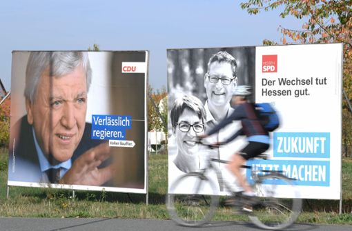 Der Wahlkampf in Hessen geht jetzt zu Ende: In einer Woche wird gewählt. Foto: dpa