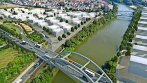 Eine Remsecker Bürgerinitiative spricht  von einer geplanten „Monsterbrücke“ über den Neckar  – und hat Pläne dafür im Netz veröffentlicht. Foto: Wir für morgen! e.V.