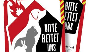 Diesen Sticker kann man auf der Webseite der Schweizer Tierschutzorganisation Vier Pfoten bestellen. Foto: Vier Pfoten