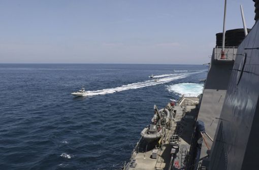 Die iranischen Revolutionsgarde hat Konsequenzen angedroht, falls die USA im Persischen Golf iranische Schiffe angreifen sollten. Foto: dpa/Uncredited