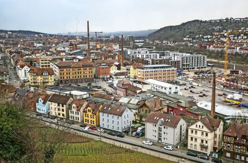 In der Neuen Weststadt in Esslingen sollen auf dem ehemaligen Güterbahnhofsgelände neue Wohnungen entstehen. Foto: Roberto Bulgrin