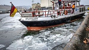 Eis im Fluss: Die Stuttgart sorgt im Januar im Hafen und auf dem Neckar zwischen den Schleusen für freie Fahrt. Foto: Lichtgut/Max Kovalenko