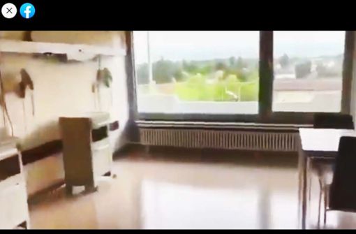 Amateur-Video von der leeren Covid-19-Station in der Ludwigsburger Klinik. Foto: Screenshot