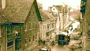Ein Bild der Verwüstung: Zwei Drittel der Häuser in Untertürkheim waren nach den Luftangriffen zerstört. Foto: Archiv Eberhard Hahn