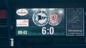 Das 6:0 gegen Eintracht Braunschweig sorgt nun für Freibier in Bielefeld. Foto: dpa