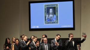 Dieses Gemälde von Leonardo da Vinci ist versteigert worden Foto: AP