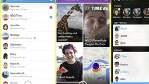 Die Snapchat-App soll dank künstlicher Intelligenz Freunde besser erkennen und sortieren können. Foto: Snapchat