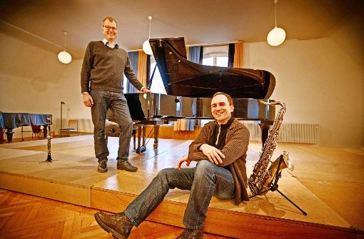 Günther Neher (li.) und Heiko von Roth sind davon überzeugt, dass ihre Musikschulen eine Zukunft haben. Foto: Gottfried Stoppel
