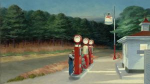 Zapfsäulen  ohne Kundschaft: Wie eine Vorahnung auf die Gegenwart wirkt  Edward Hoppers  Gemälde „Gas“ Foto: Digital Image 2019 © MOMA, New York/Scala, Florence/Jonathan Muzikar