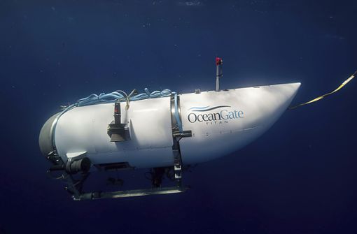 Diese von OceanGate Expeditions zur Verfügung gestellte undatierte Aufnahme zeigt das Titan-U-Boot des Unternehmens OceanGate Expeditions. Im Nordatlantik suchen Rettungskräfte fieberhaft nach einem Tauchboot, das mit fünf Insassen auf dem Weg zum berühmten Wrack der Titanic war. Foto: OceanGate Expeditions//pa