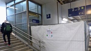 Aufzüge am Bahnhof fünf Monate lang gesperrt