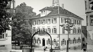 Das Hotel Holzwarth war früher die Eisenbahn, hier ein Bild von 1920. Foto: Peter Wolf