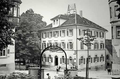 Das Hotel Holzwarth war früher die Eisenbahn, hier ein Bild von 1920. Foto: Peter Wolf