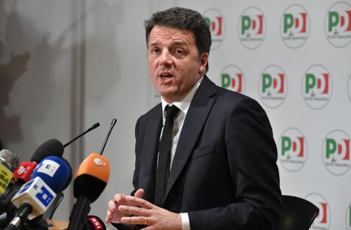 Matteo Renzi hat seinen Rücktritt vom Parteivorsitz der PD angekündigt. Foto: AFP
