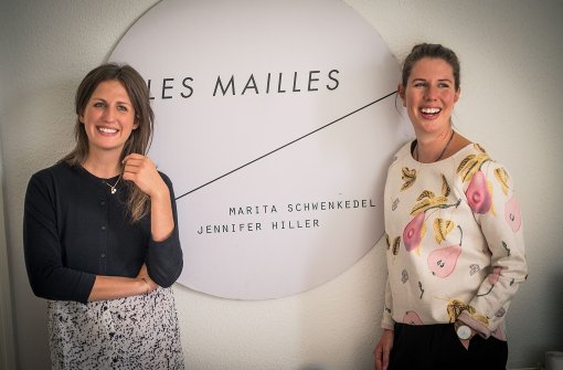 Die beiden Stuttgarter Designerinnen kreieren unter ihrem Label Les Mailles filigrane Schmuckstücke. Foto: Lichtgut/Max Kovalenko