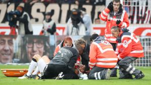 VfB-Kapitän Gentner verletzte sich beim Spiel gegen Wolfsburg schwer. Foto: Bongarts