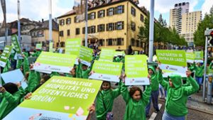 Vergangenes Jahr warb die Stadt mit einem Flashmob für die Gartenschau-Bewerbung. Foto: factum/Granville/Simon Granville/factum