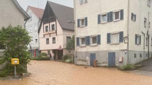 Bei schweren  Unwettern wie 2022 in Mundelsheim könnte das Katastrophenschutzzentrum künftig aktiv werden. Foto: Archiv (Werner Kuhnle)