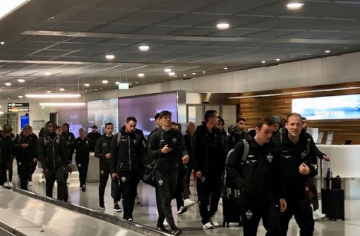 Das Team des VfB Stuttgart ist wieder in der Heimat angekommen. Foto: Christian Pavlic