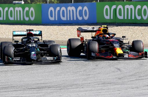 Beim Grand Prix am vergangenen Sonntag kollidierte Mercedes-Mann Lewis Hamilton (li.) mit dem Red Bull von Alexander Albon – das sorgte für heftigen Ärger nach dem Rennen. Foto: imago