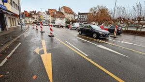 Die Baustelle auf der Herrenberger Straße zieht weiter. Foto: factum/Simon Granville