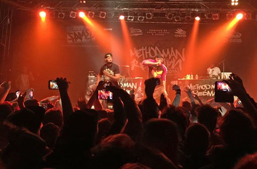 Ausverkauftes LKA, glückliche Rapper, zufriedenes Publikum: Method Man und Redman machten am Dienstag ordentlich Dampf. Foto: Matthias Kapaun