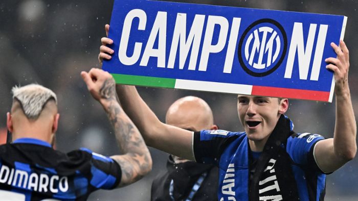 Ex-Bundesliga-Profis um Pavard feiern Meisterschaft mit Inter Mailand