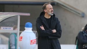 Hat nach dem 5:1 gegen Schalke erstaunlich viel zu kritisieren: VfB-Coach Pellegrino Matarazzo Foto: Baumann