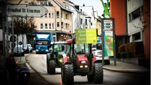 Bereits vor einigen Wochen demonstrierten Bauern im Kreis Esslingen gegen die Pläne der Bundesregierung wie hier in Wernau (Archivfoto). Foto: Ines Rudel