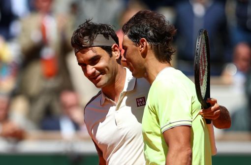 Federer (links) und Nadal: Gegner auf dem Platz, aber auch Freunde Foto: Getty Images