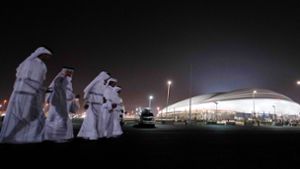 Sieben von acht Stadien sind extra für die WM in Katar gebaut worden. Es ist unklar, was aus ihnen wird, denn in dem Wüstenstaat spielt Fußball normalerweise keine große Rolle. Foto: picture alliance/dpa/Sharil Babu