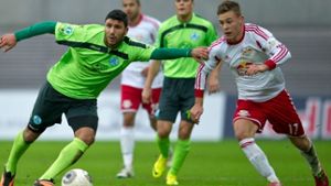 Joshua Kimmich (re.): Weiter in Leipzig – oder zurück zum VfB? Foto: Baumann