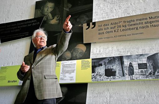 Eberhard Röhm im Tunnel der KZ-Gedenkstätte in Leonberg Foto: privat