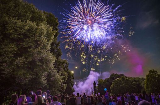 Das Feuerwerk hat beim Lichterfest auf dem Killesberg schon Tradition. Foto:  