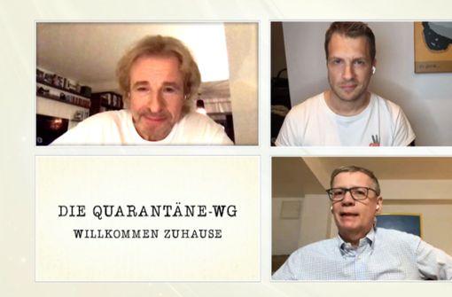Im Homeoffice sieht jeder unvorteilhaft aus, und besonders die „Quarantäne-WG“ mit Thomas Gottschalk, Oliver Pocher und Günther Jauch. Foto: /RTL/ TVNOW