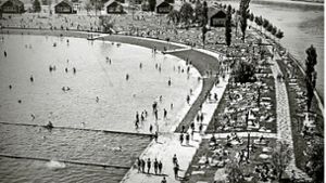 1935 war der künstlich am Neckar angelegte Max-Eyth-See ein Strandbad Foto: DLRG