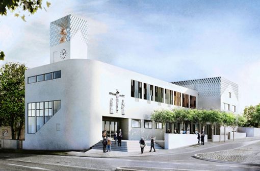 So soll die Brenzkirche 2027 ausschauen: Der Preisträger-Entwurf des Architekturbüros Wandel Lorch Götze Wach aus Frankfurt am Main. Foto: Wandel Lorch Götze Wach/WLGW