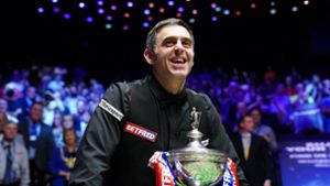 Ronnie O’Sullivan ist zum siebten Mal Snooker-Weltmeister. Foto: dpa/Zac Goodwin