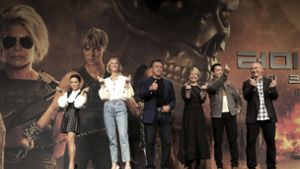 Die Crew von „Terminator: Dark Fate“ promotete den Film in Seoul. Foto: AP/Ahn Young-joon