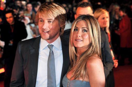Nach ihrem Filmerfolg Marley und ich stehen Jennifer Aniston und Owen Wilson erneut zusammen vor der Kamera.  Beim Filmfestival in Venedig stellen sie ihre Komödie Shes Funny That Way vor. Foto: dpa