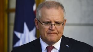 Im Clinch mit Google: Australiens Premierminister Scott Morrison Foto: dpa/Lukas Coch