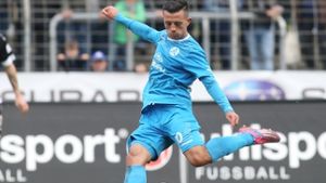 Besar Halimi verlängert bei den Stuttgarter Kickers Foto: Pressefoto Baumann