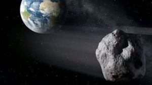 Könnte Apophis der Erde ähnlich nahe kommen wie der Asteroid 2012 DA14, der am 15. Februar 2013  knapp 28 000 Kilometer an unserem Heimatplaneten vorbeiflog? Foto: Nasa/dpa