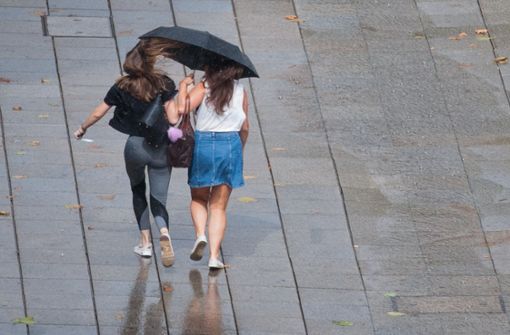 Der Regenschirm sollte in den kommenden Tagen ein treuer Begleiter sein. Foto: dpa/Marijan Murat