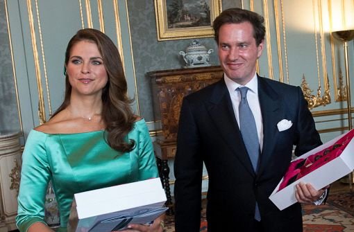 Prinzessin Madeleine von Schweden und ihr Verlobter Christopher ONeill heiraten am 8. Juni. Foto: dpa