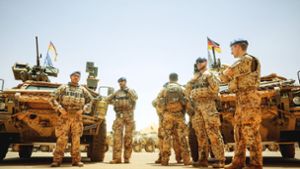 Bundeswehrsoldaten auf ihrem Stützpunkt Gao in Mali Foto: picture alliance/dpa/Kay Nietfeld
