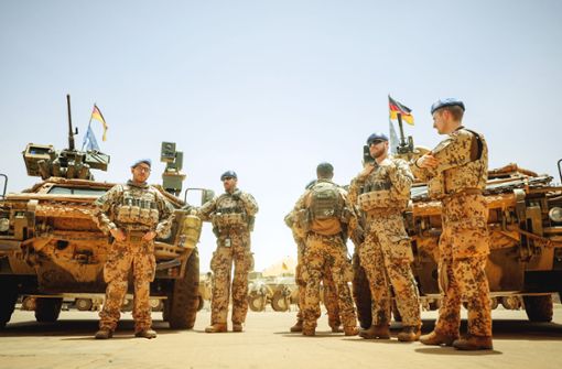 Bundeswehrsoldaten auf ihrem Stützpunkt Gao in Mali Foto: picture alliance/dpa/Kay Nietfeld