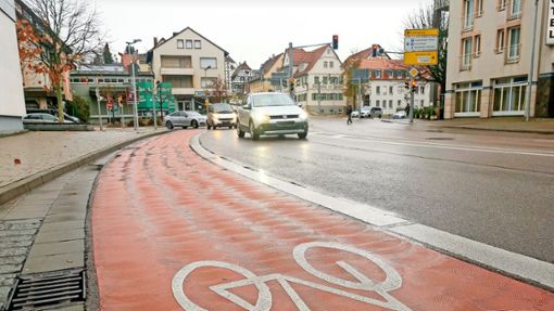 Der Radschnellweg 21 soll durch die Kornwestheimer Innenstadt führen. Foto: Simon Granville (Archiv)
