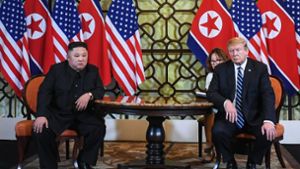 Kim Jong-un und Donald Trump finden keine Lösung für die Probleme. Foto: AFP